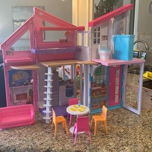 Barbie Malibu house, brand new, comes with everything including Barbie car